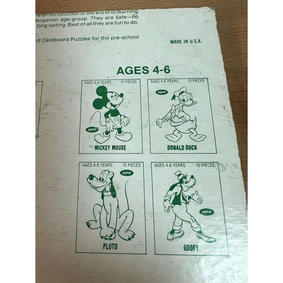 Vintage Disney Jaymar Tray Thick Puzzle Goofy - Picture 6 of 8